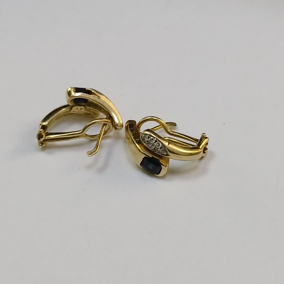 ARETES PAR ORO 14 K 8,80 GRMS (SEMINUEVO)