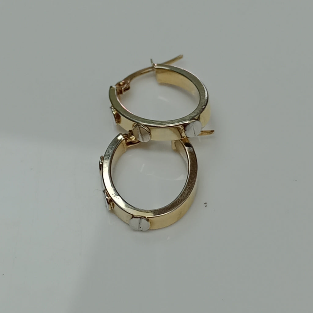 ARRACADAS PAR ORO 14 K 1,50 GRMS (SEMINUEVO)