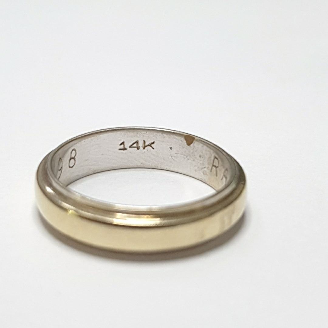 ARGOLLA ORO COMBINADO 14 K 4,40 GRMS (SEMINUEVO)