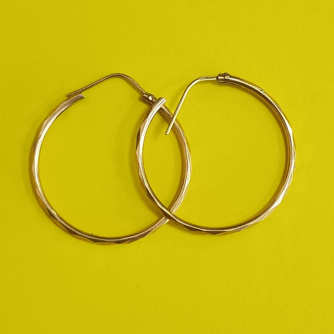 ARRACADAS PAR ORO 14 K 1.7 GRMS (SEMINUEVO)
