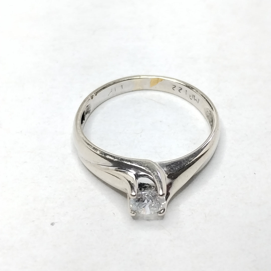 ANILLITO ORO, ORO BLANCO 14 K 2.3 GRMS (SEMINUEVO)