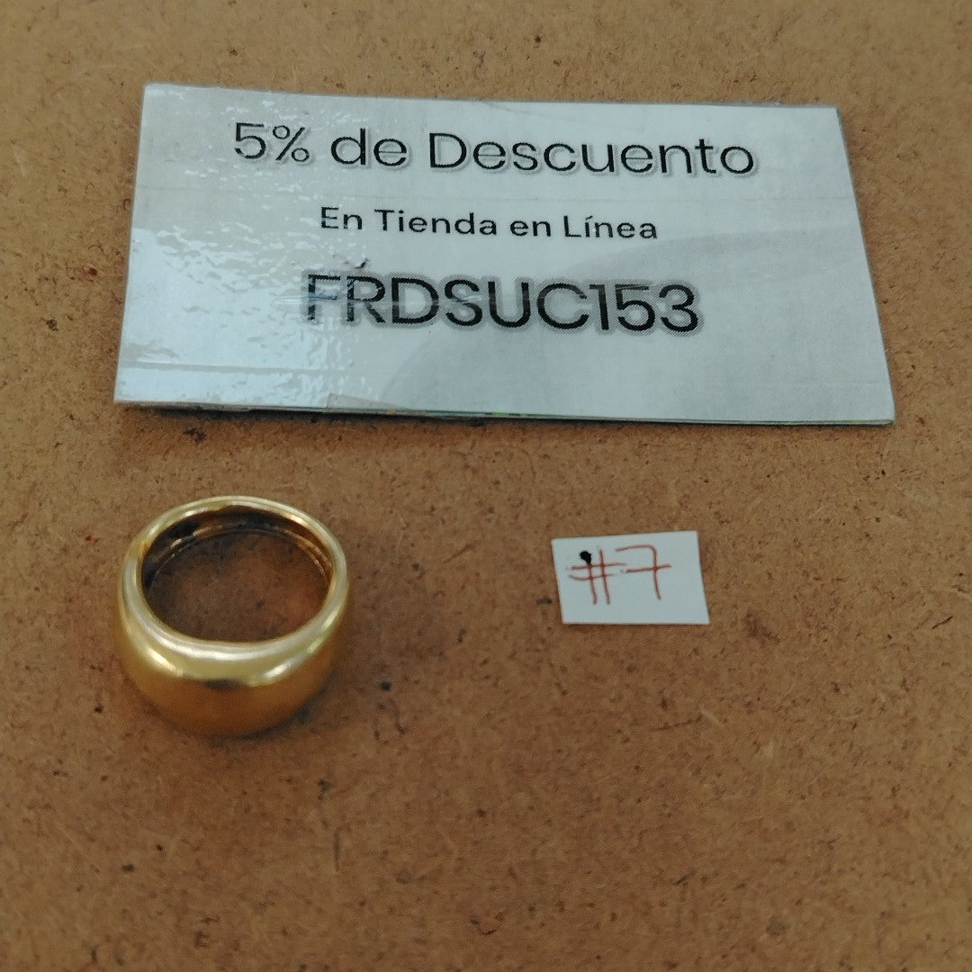 ANILLO ORO 14 K 2.9 GRMS (SEMINUEVO)