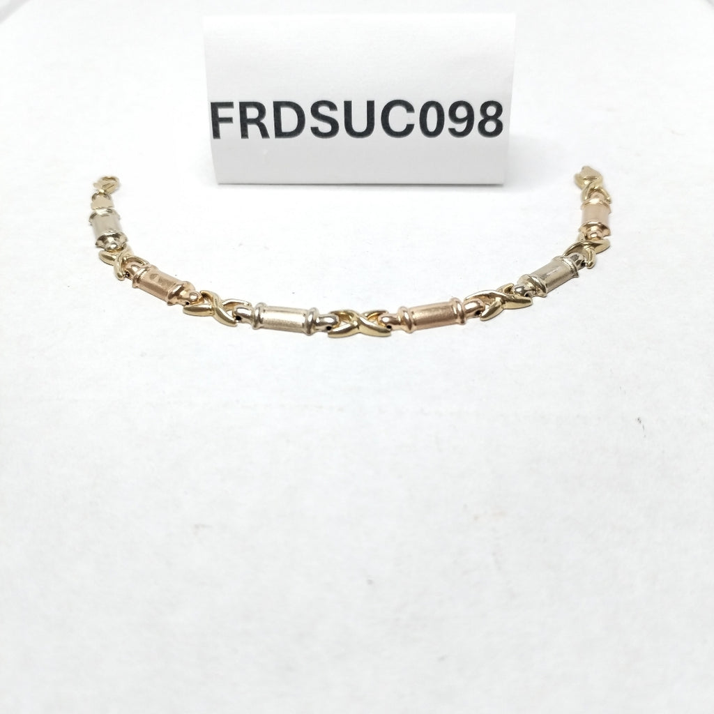 PULSERA ORO, ORO COMBINADO 14 K 5.8 GRMS (SEMINUEVO)