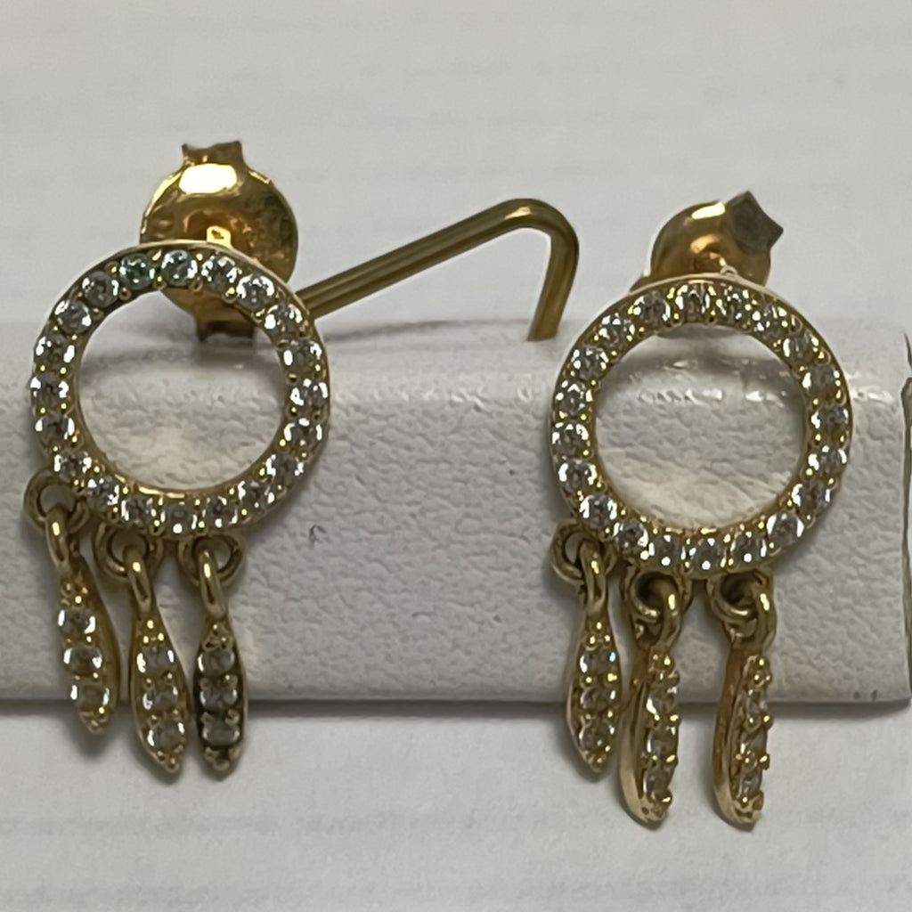 BROQUELES PAR ORO 14 K 2 GRMS (SEMINUEVO)