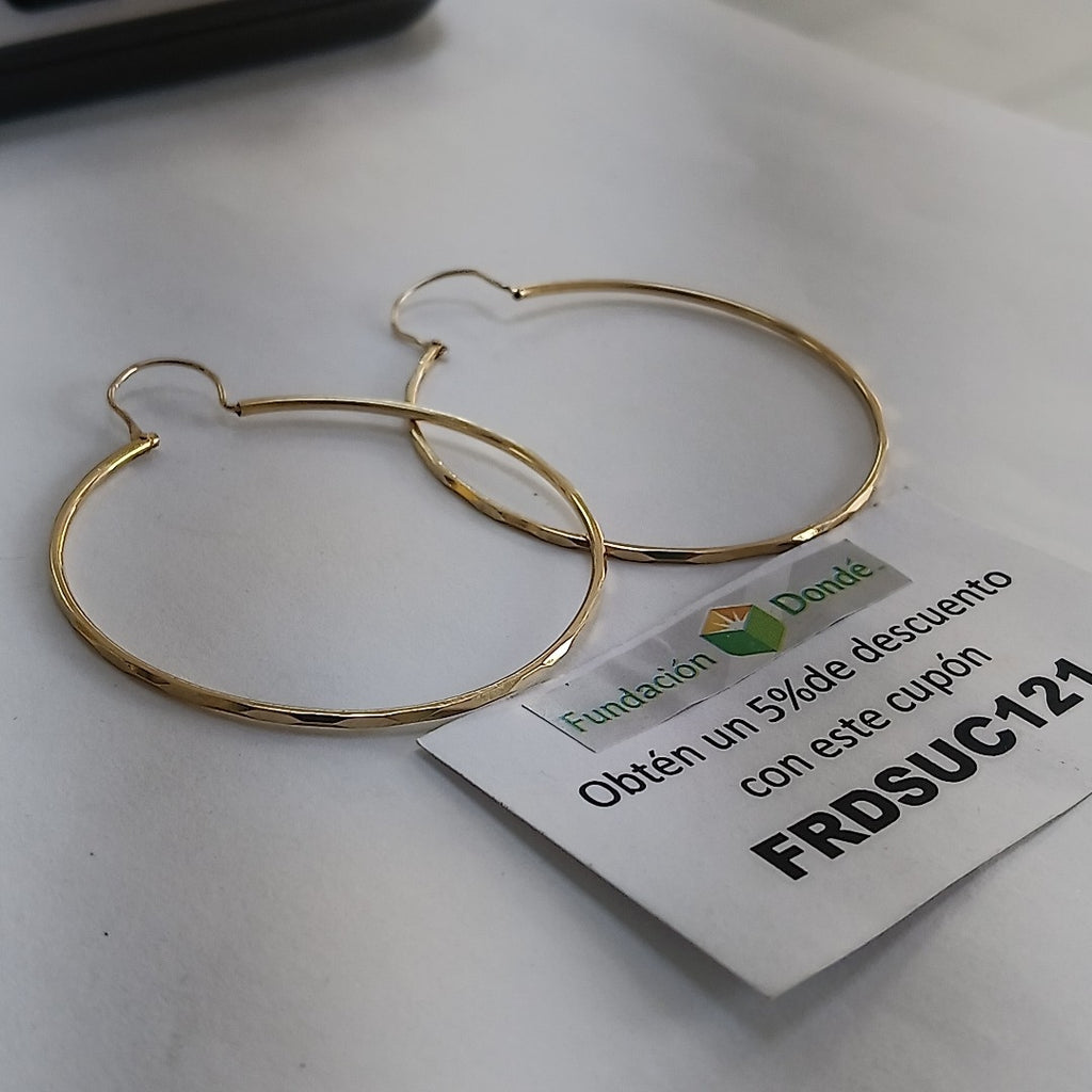 ARRACADAS PAR ORO 10 K 5 GRMS (SEMINUEVO)