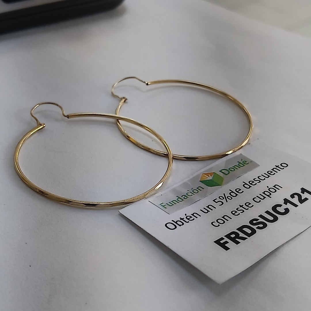 ARRACADAS PAR ORO 10 K 5 GRMS (SEMINUEVO)