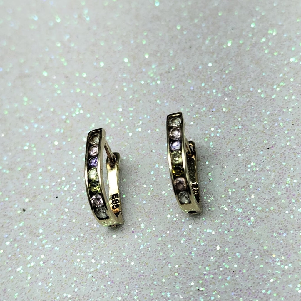 ARRACADAS PAR ORO 14 K 1.1 GRMS (SEMINUEVO)