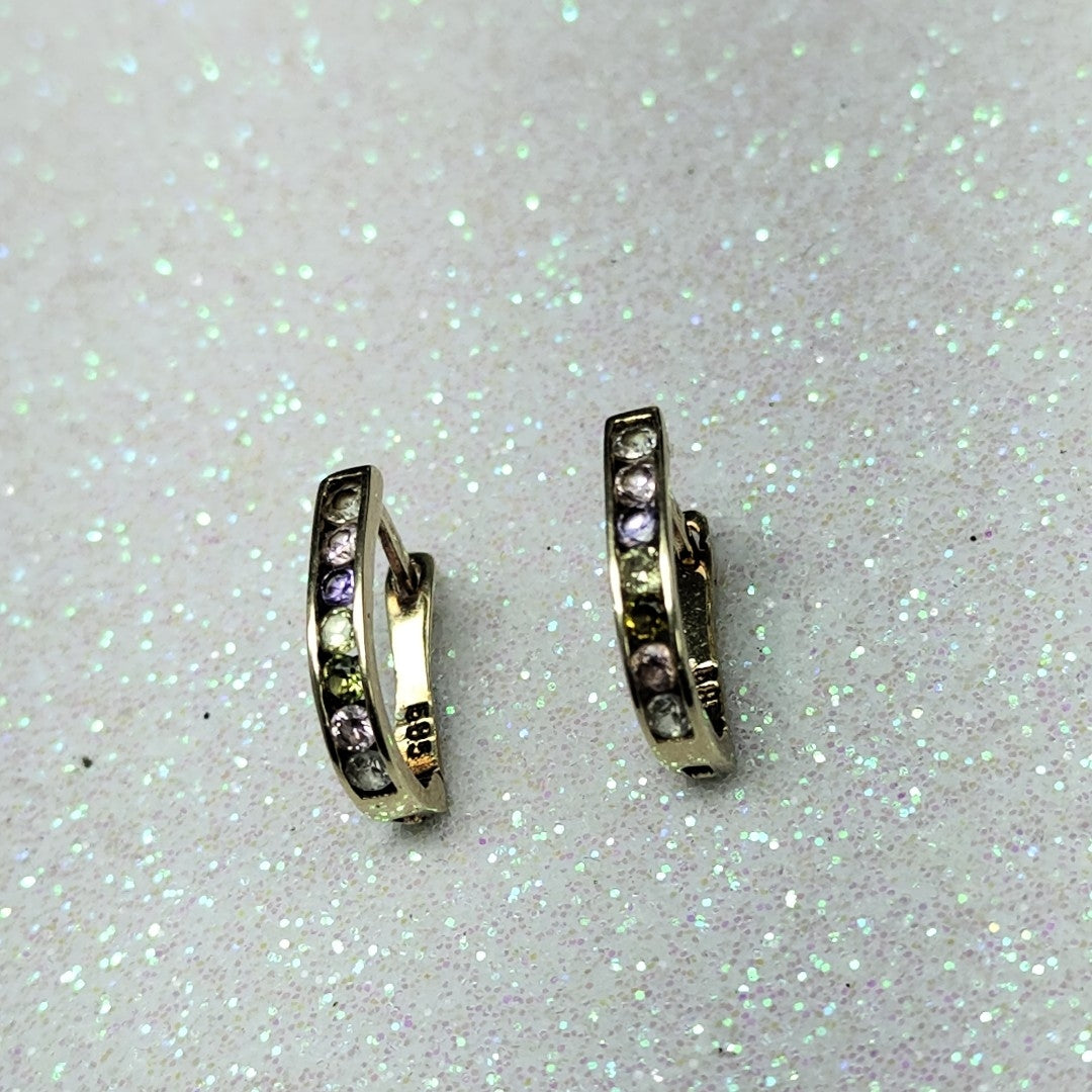 ARRACADAS PAR ORO 14 K 1.1 GRMS (SEMINUEVO)
