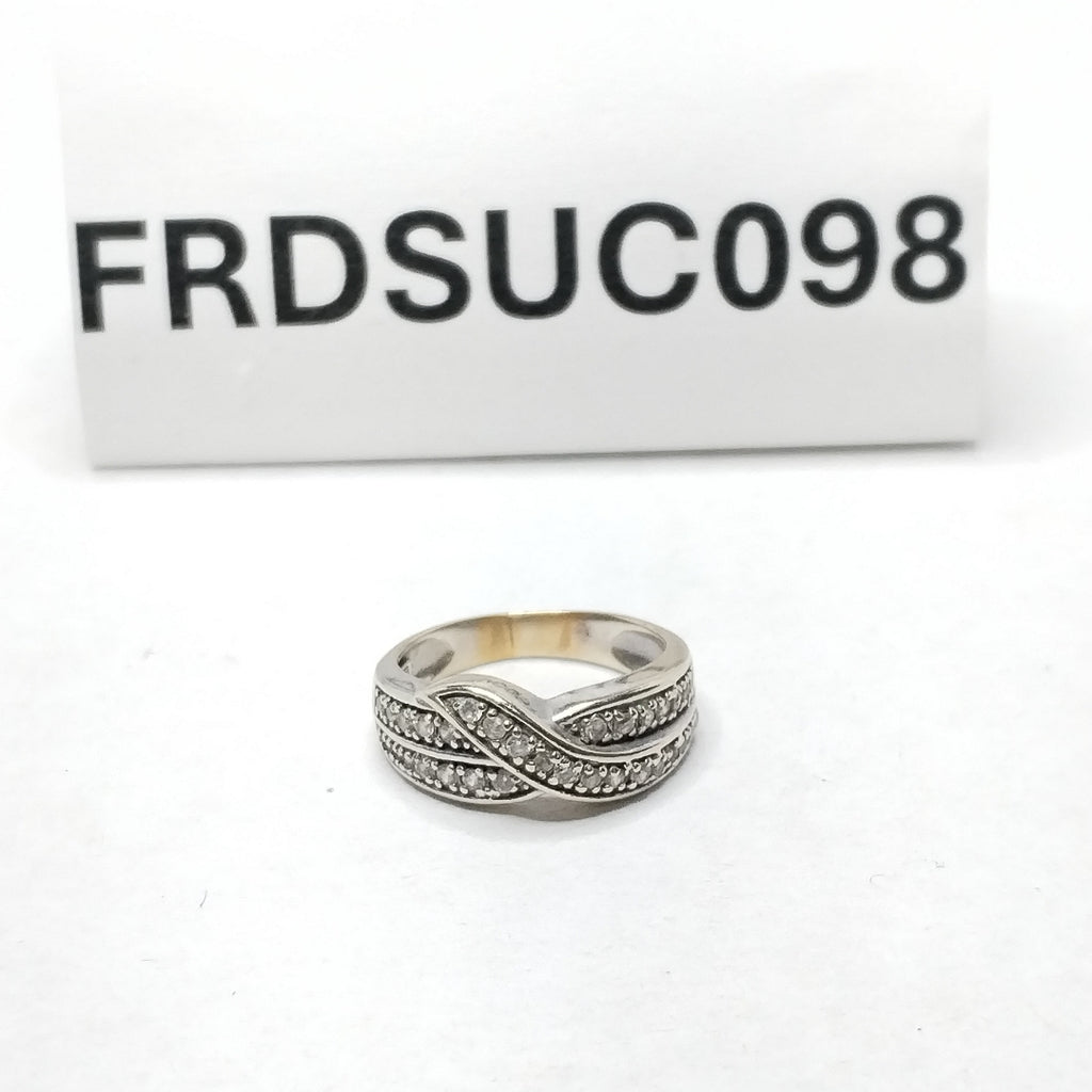 ANILLO ORO BLANCO 14 K 4.6 GRMS (SEMINUEVO)
