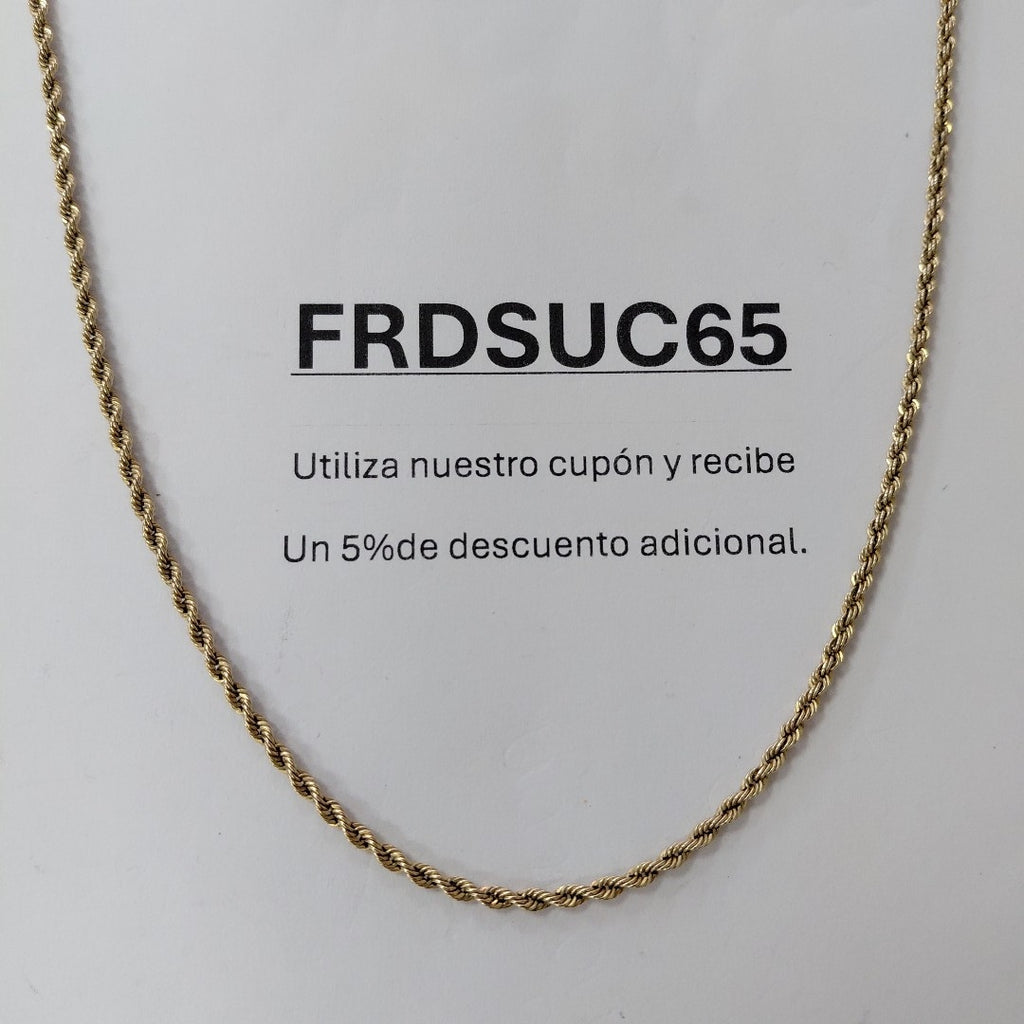 CADENA ORO 10 K 2.5 GRMS (SEMINUEVO)