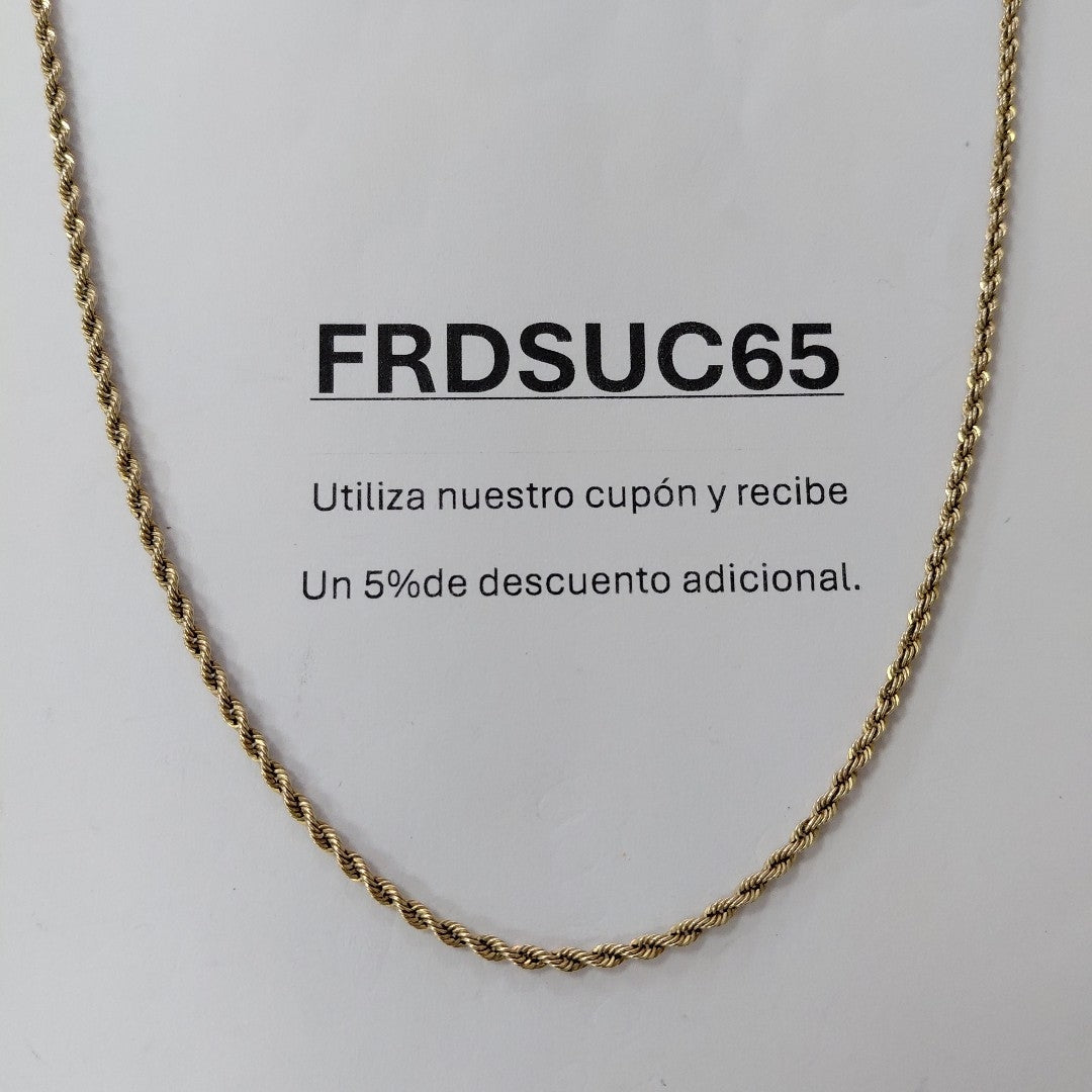 CADENA ORO 10 K 2.5 GRMS (SEMINUEVO)