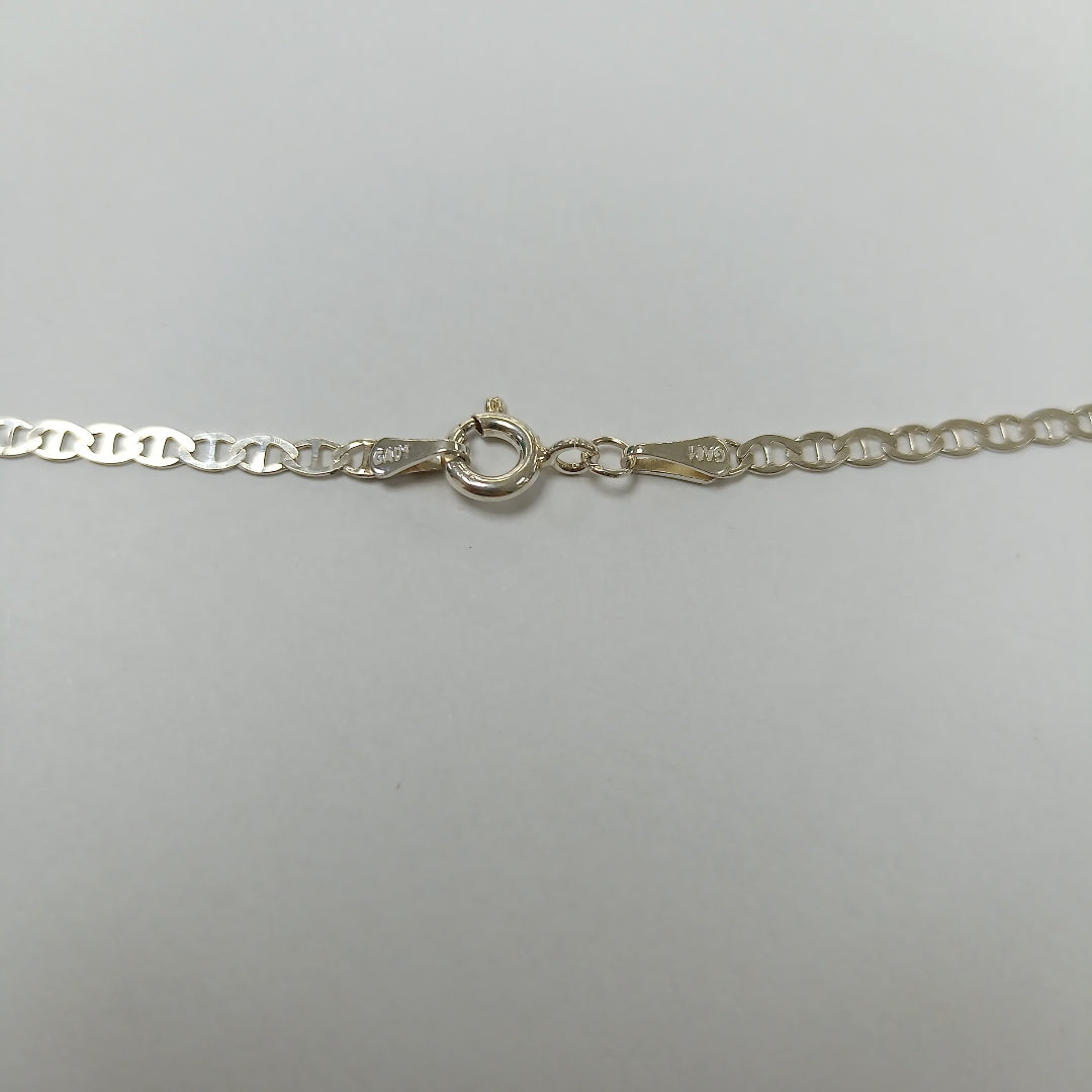 CADENA TEJIDO GUCHI PLATA .925 55 CM 3.3 GR (NUEVO)