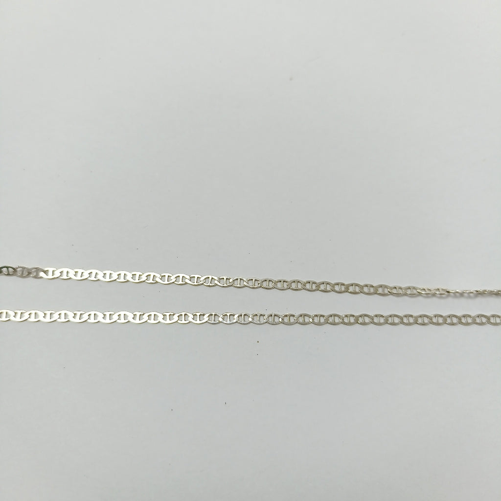 CADENA TEJIDO GUCHI PLATA .925 55 CM 3.6 GR (NUEVO)