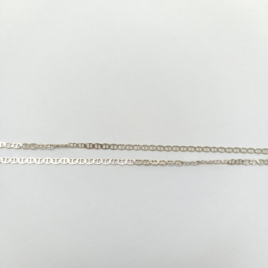 CADENA TEJIDO GUCHI PLATA .925 55 CM 3.6 GR (NUEVO)