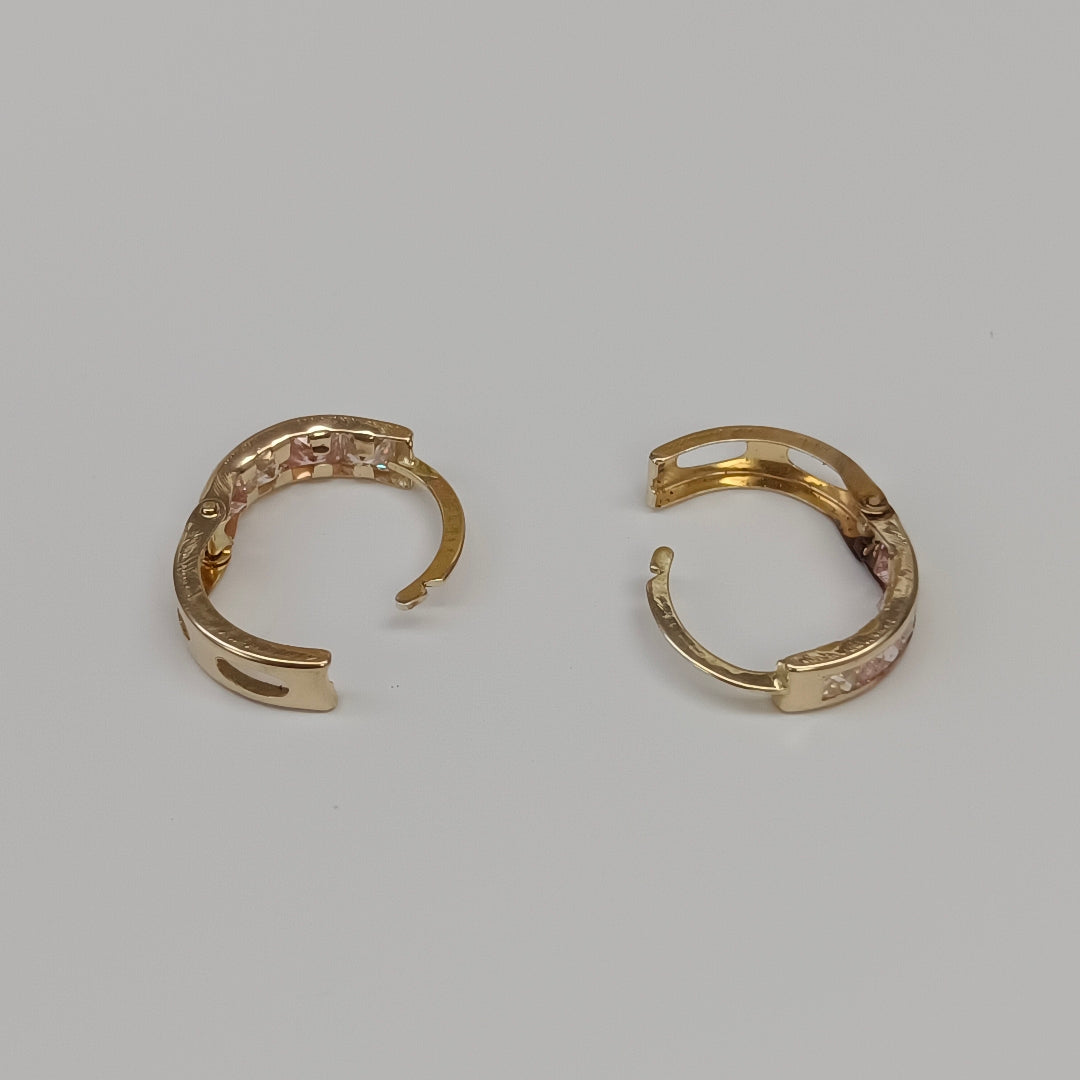 ARRACADAS PAR ORO 14 K 1,20 GRMS (SEMINUEVO)