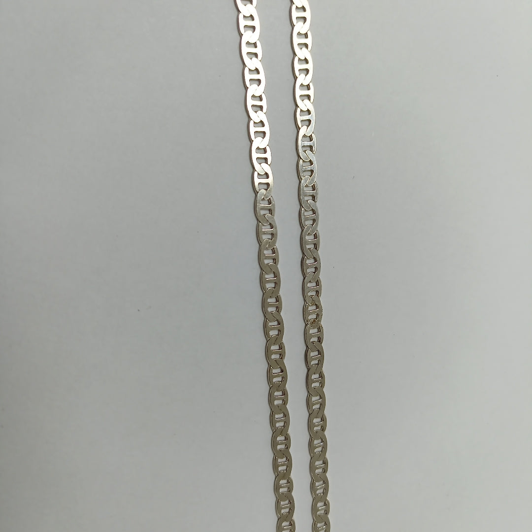 CADENA TEJIDO GUCHI PLATA .925 55 CM 12.5 GR (NUEVO)