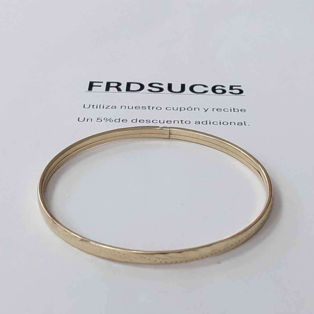 PULSERA RIGIDA ORO 10 K 5 GRMS (SEMINUEVO)