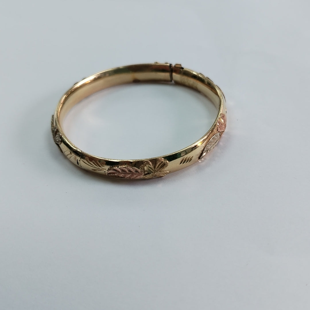 PULSERA RIGIDA ORO 14 K 12.9 GRMS (SEMINUEVO)