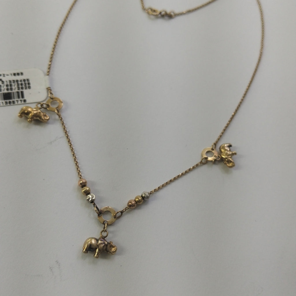 CADENA ORO COMBINADO 14 K 3.4 GRMS (SEMINUEVO)