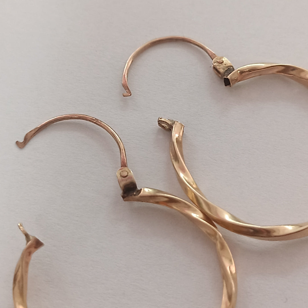 ARRACADAS PAR ORO 14 K 1,90 GRMS (SEMINUEVO)