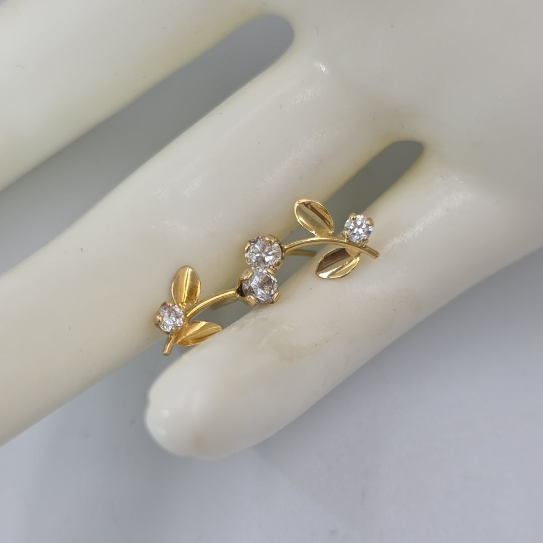 BROQUELES PAR ORO 14 K 0,80 GRMS (SEMINUEVO)