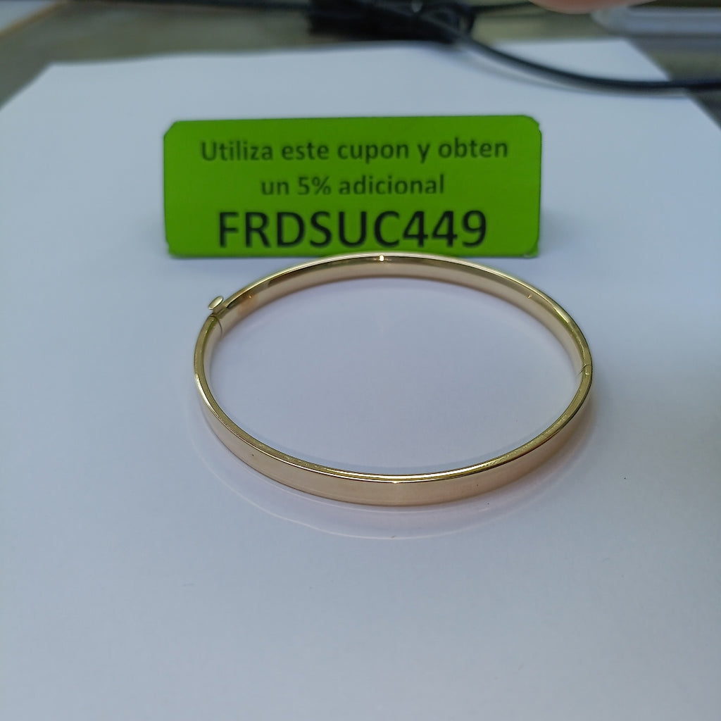 PULSERA RIGIDA ORO 14 K 6,10 GRMS (SEMINUEVO)