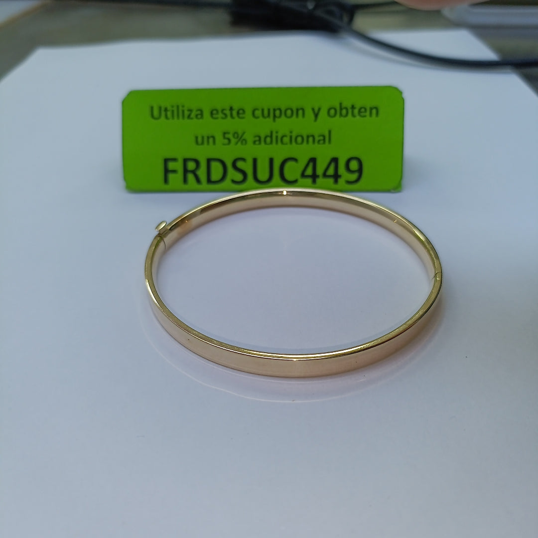 PULSERA RIGIDA ORO 14 K 6,10 GRMS (SEMINUEVO)
