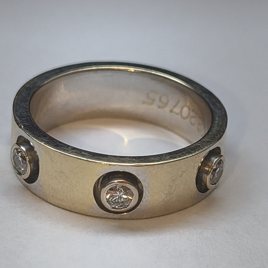 ANILLO ORO BLANCO 18 K 10 GRMS (SEMINUEVO)