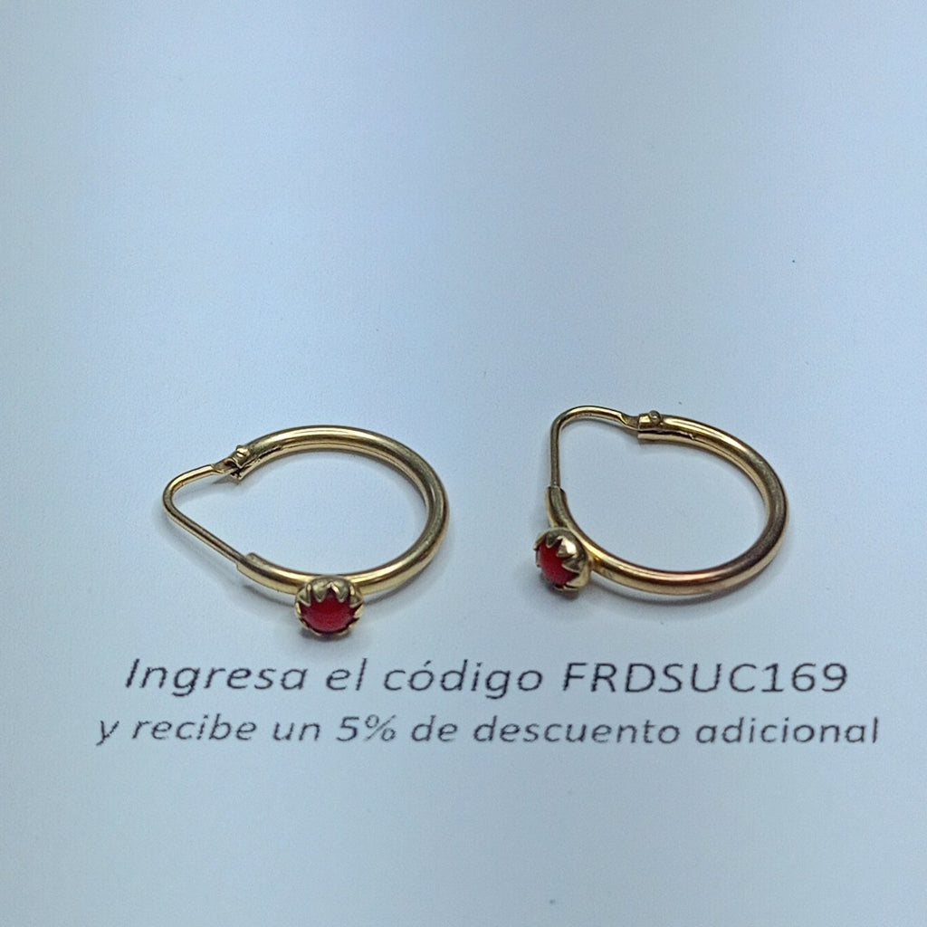 ARRACADAS PAR ORO 10 K 1.4 GRMS (SEMINUEVO)