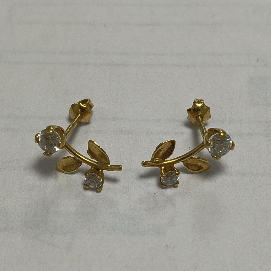 BROQUELES PAR ORO 14 K 1,00 GRMS (SEMINUEVO)