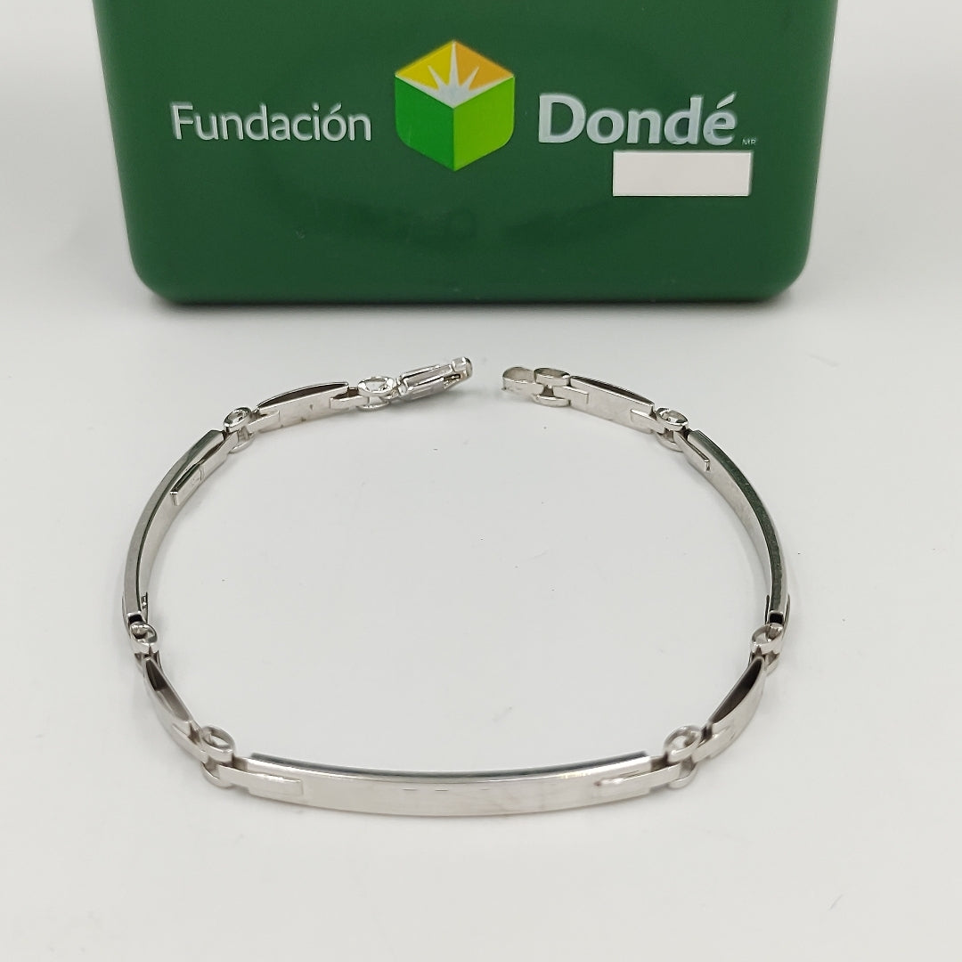 PULSERA ORO BLANCO 14 K 5,40 GRMS (SEMINUEVO)