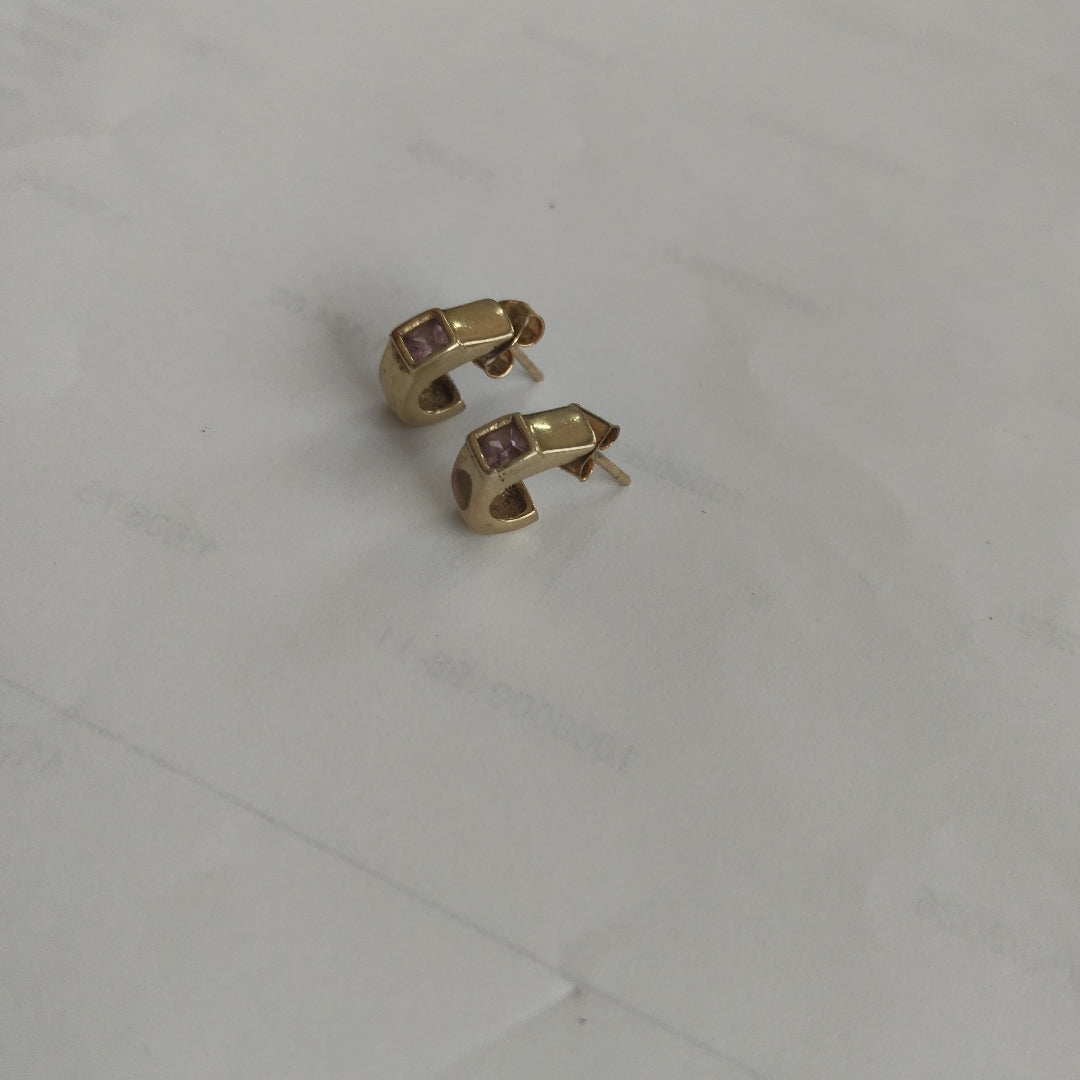 ARETES PAR ORO 14 K 2,30 GRMS (SEMINUEVO)