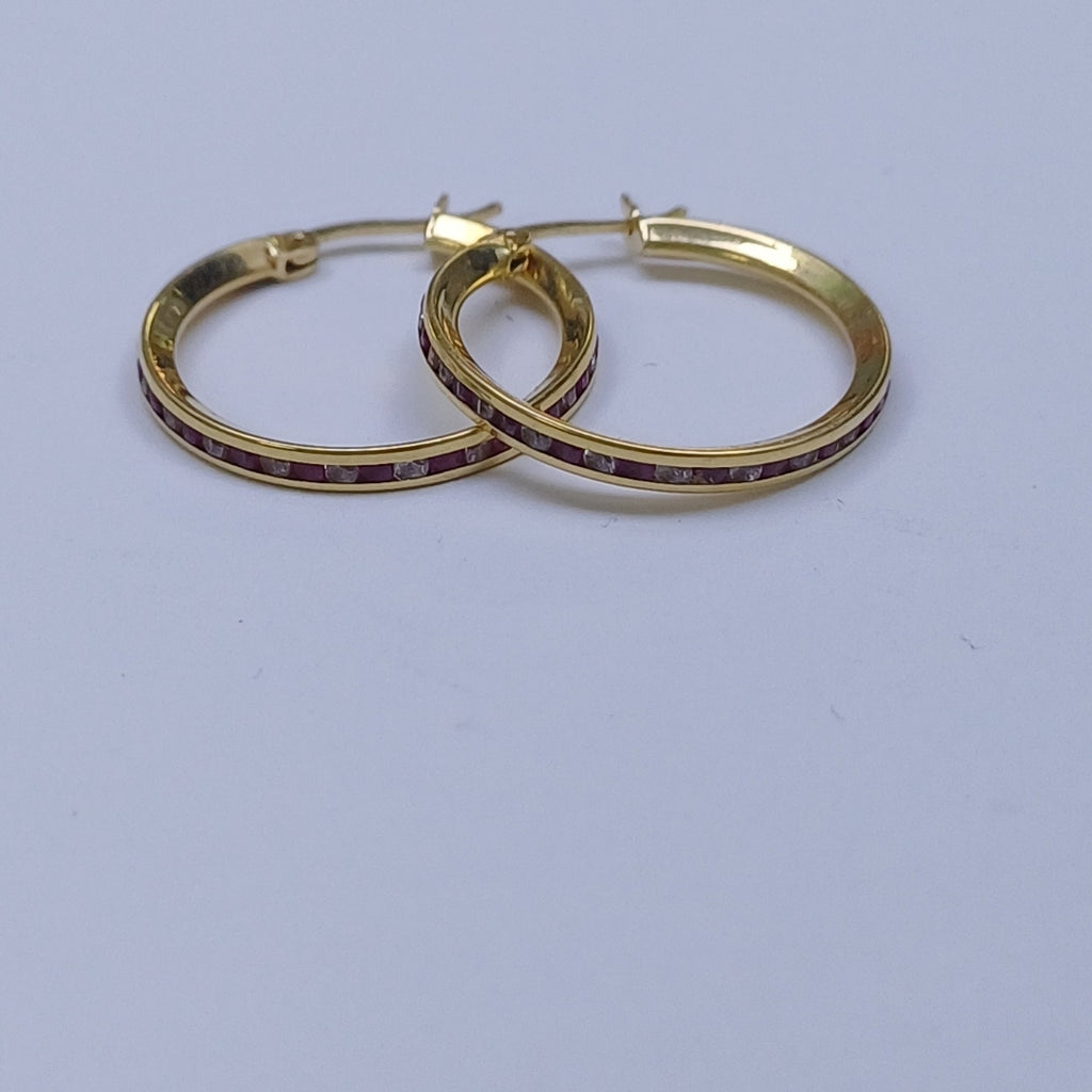 ARRACADAS PAR ORO 14 K 1.7 GRMS (SEMINUEVO)