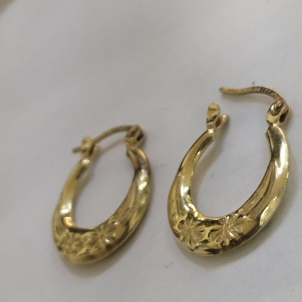 ARRACADAS PAR ORO 10 K 1.4 GRMS (SEMINUEVO)