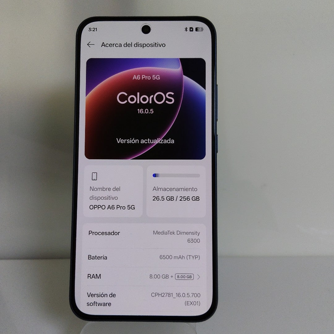 CELULAR OPPO A6 PRO CPH2781 (2025) 256 GB 8 GB RAM (SEMINUEVO)