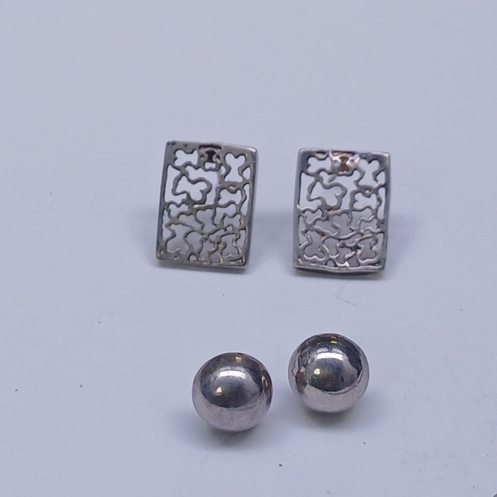 ARETES PAR, BRAZALETE, DIJE PLATA 15 GRMS (SEMINUEVO)