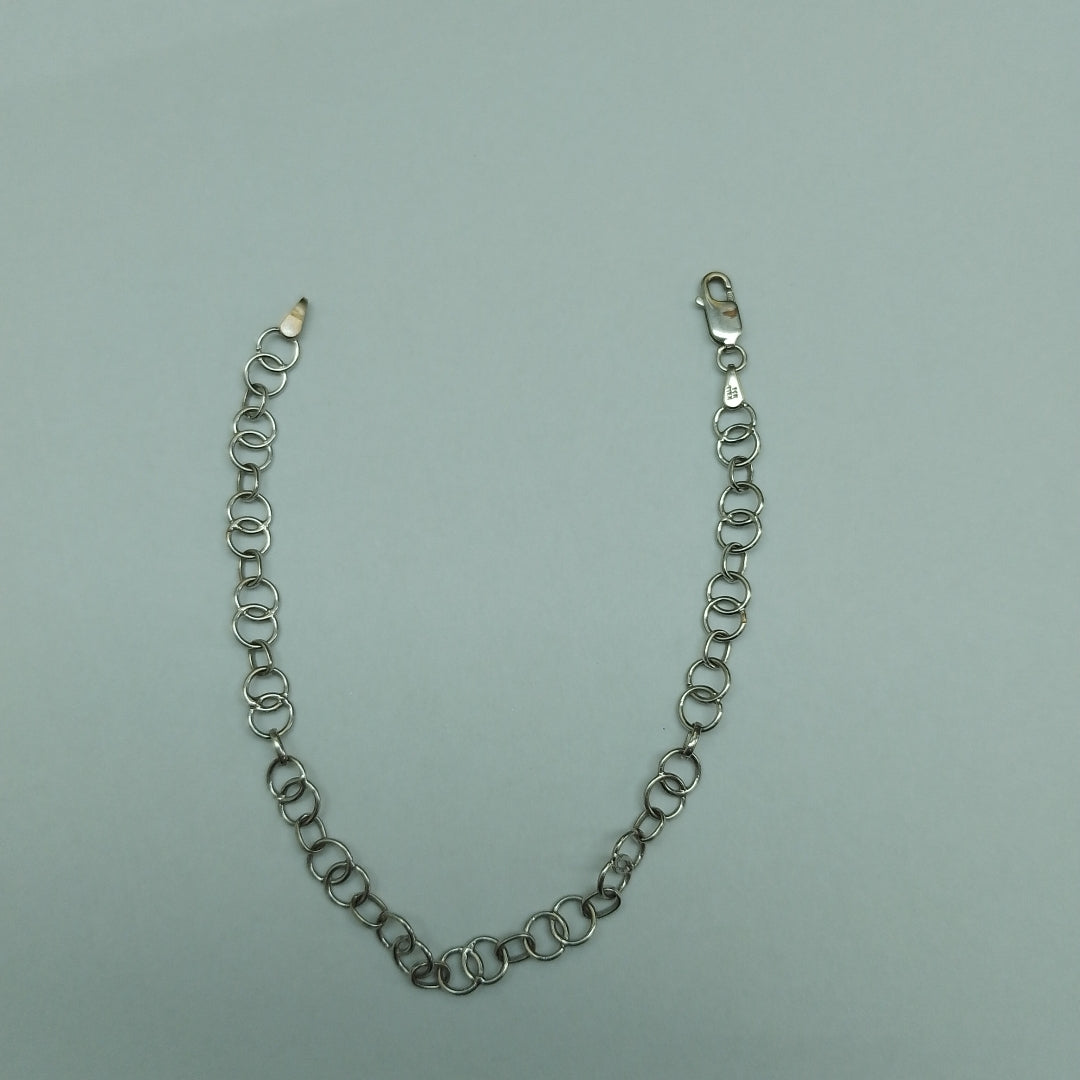 PULSERA ORO, ORO BLANCO 10 K 3.5 GRMS (SEMINUEVO)