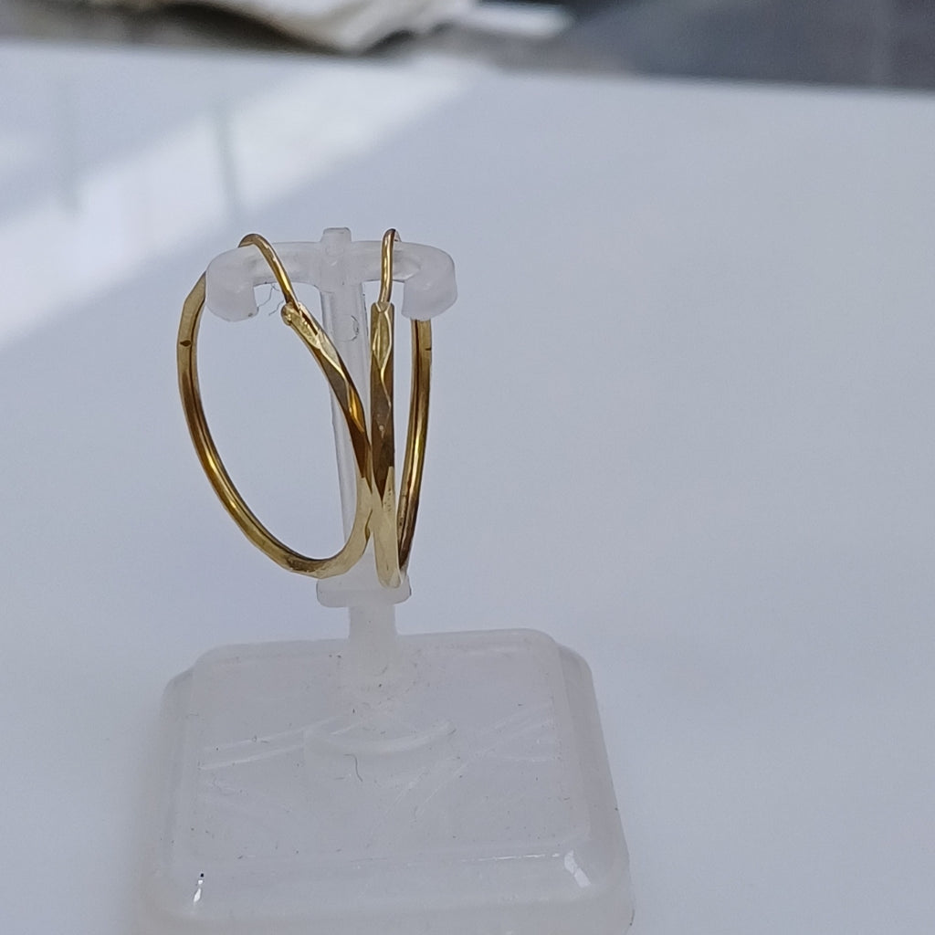 ARRACADAS PAR ORO 14 K 1.3 GRMS (SEMINUEVO)
