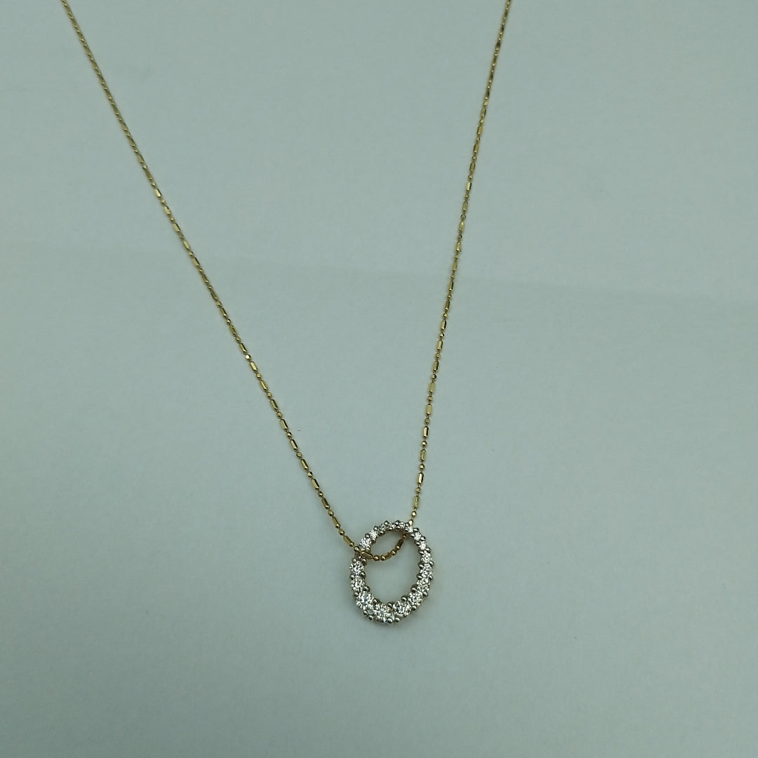 DIJE, GARGANTILLA ORO 14 K 3.8 GRMS (SEMINUEVO)