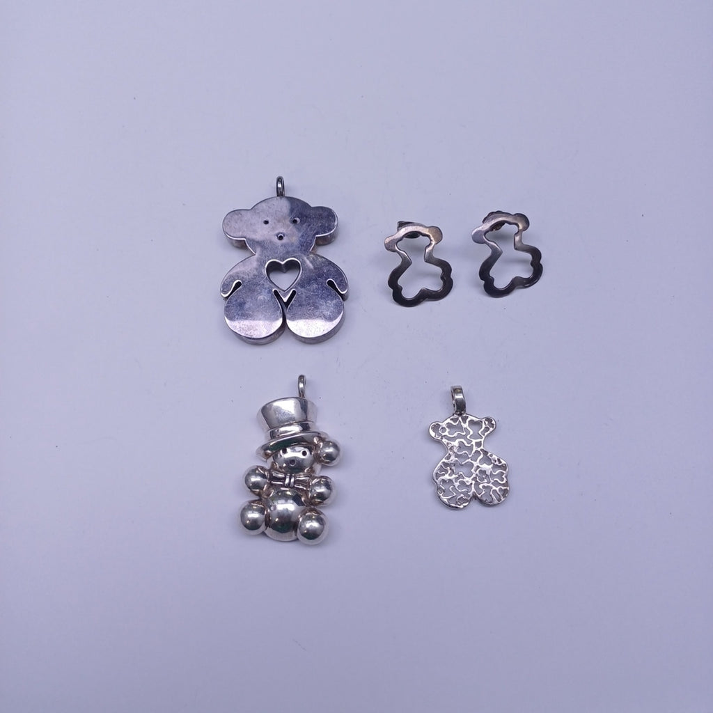 ARETES PAR, DIJE PLATA 26.2 GRMS (SEMINUEVO)