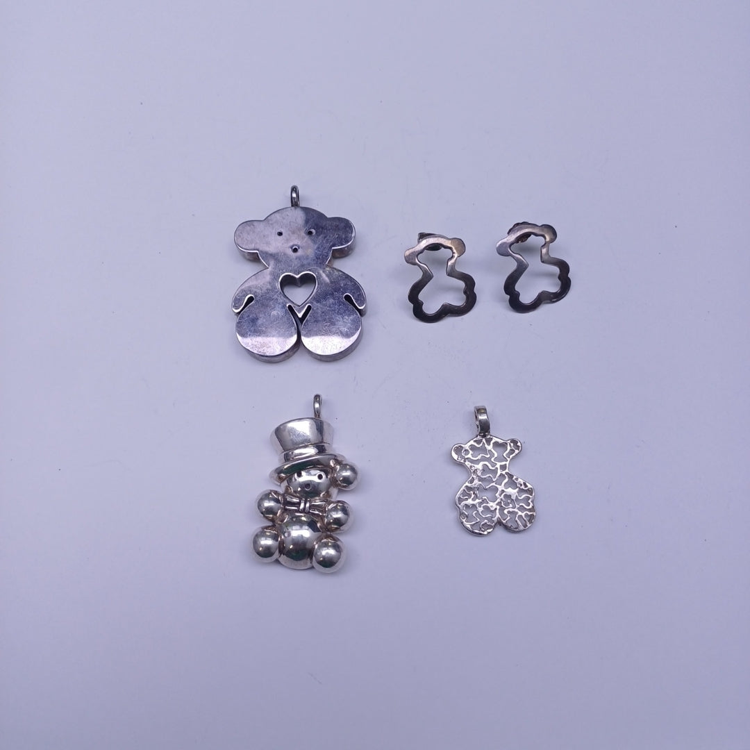 ARETES PAR, DIJE PLATA 26.2 GRMS (SEMINUEVO)
