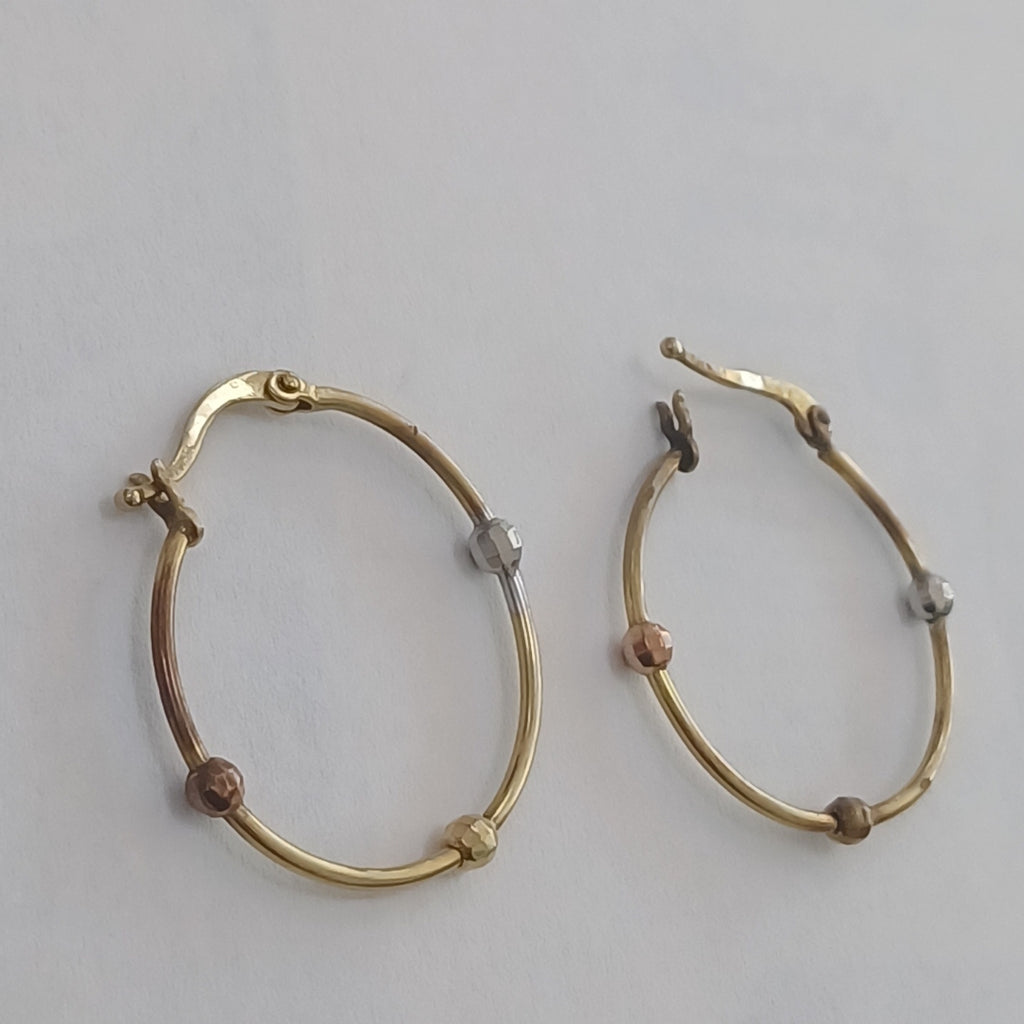 ARRACADAS PAR ORO 10 K 1.5 GRMS (SEMINUEVO)