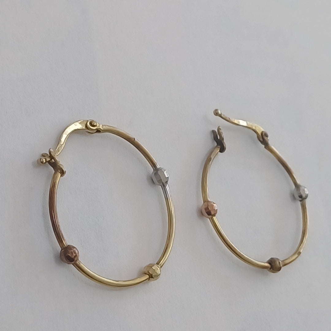 ARRACADAS PAR ORO 10 K 1.5 GRMS (SEMINUEVO)