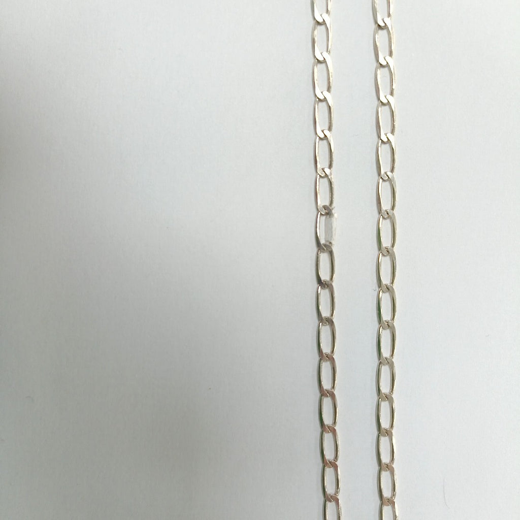CADENA TEJIDO ESLABONES PLATA .925 55 CM 10 GR (NUEVO)