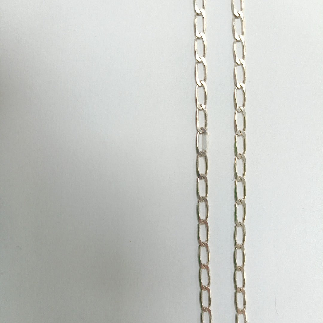 CADENA TEJIDO ESLABONES PLATA .925 55 CM 10 GR (NUEVO)