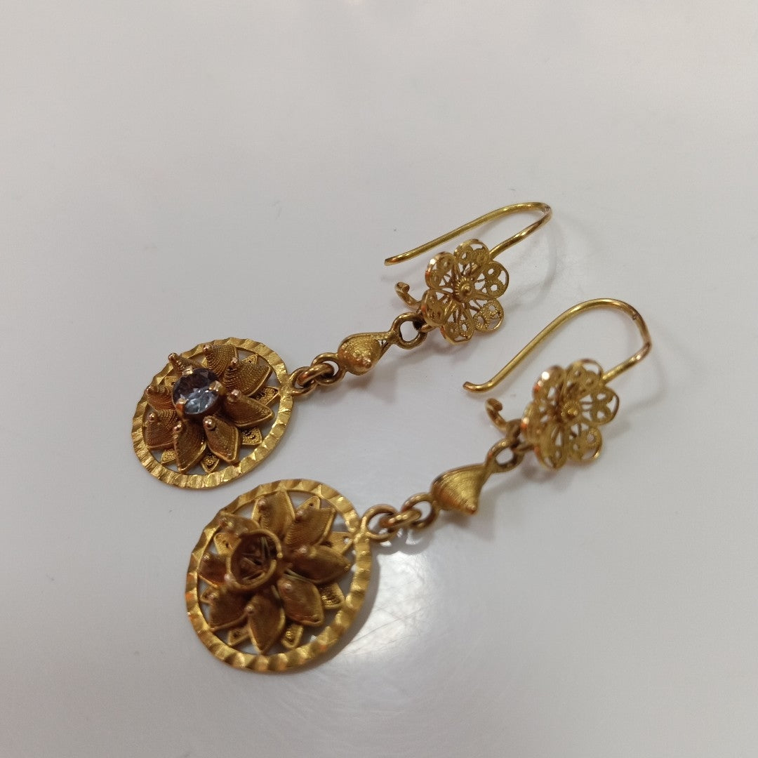ARETES PAR ORO 8 K 3,50 GRMS (SEMINUEVO)