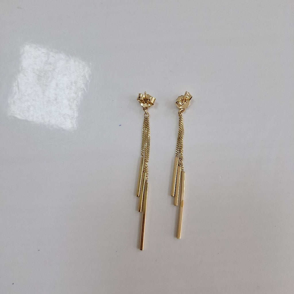 ARETES PAR ORO 14 K 3.1 GRMS (SEMINUEVO)