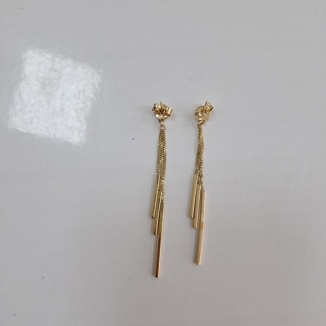 ARETES PAR ORO 14 K 3.1 GRMS (SEMINUEVO)