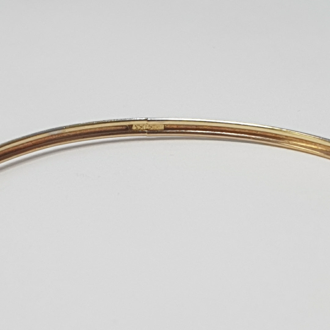 PULSERA RIGIDA ORO COMBINADO 10 K 3,30 GRMS (SEMINUEVO)