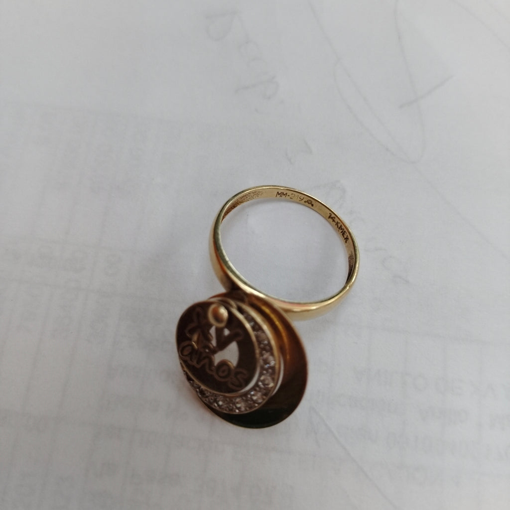 ANILLO ORO 10 K 3,60 GRMS (SEMINUEVO)